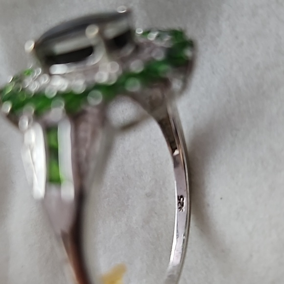 Sterling Silver Multi-Coloured Gems Ring - Picture 4 of 4